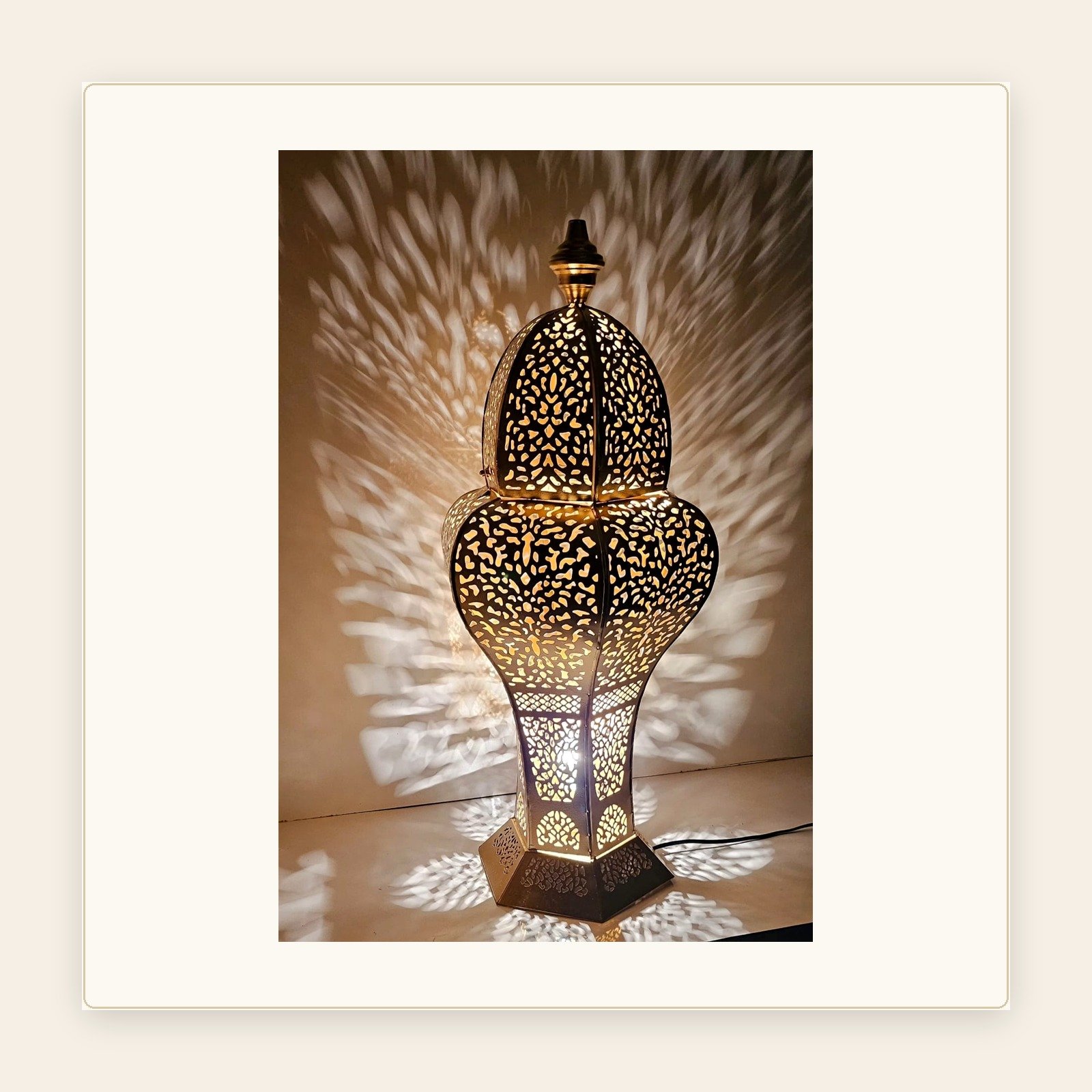 Mehvaz Fluted Gourd Lamp